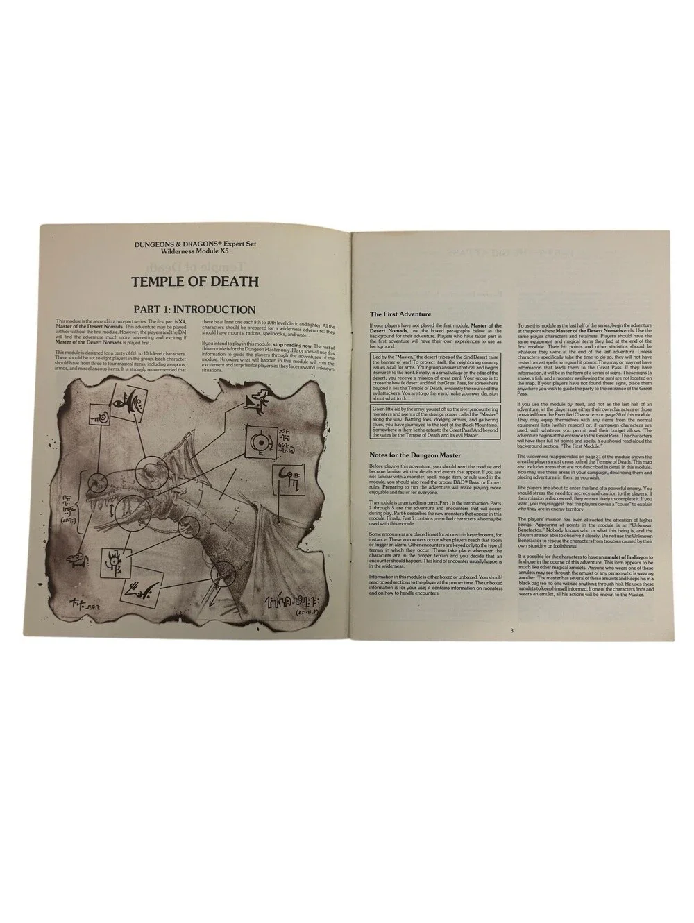 TSR Basic D&D Temple of Death (1st Printing) VG